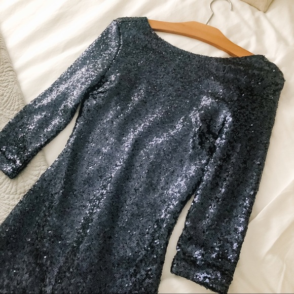 Tobi sparkler sequin mini dress - navy - Picture 8 of 8